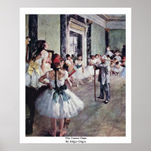 The Dance Class By Edgar Degas Posters