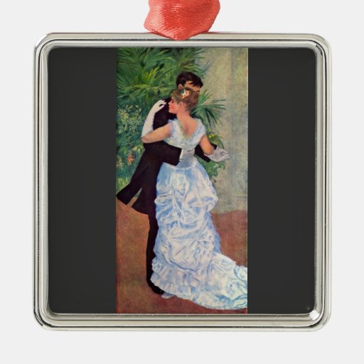 The dance in the city by Pierre Renoir Christmas Tree Ornament