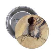 The Dancer by Edgar Degas, Vintage Ballet Buttons