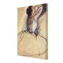 The Dancer by Edgar Degas, Vintage Ballet Gallery Wrap Canvas