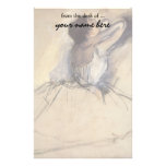 The Dancer by Edgar Degas, Vintage Ballet Personalized Stationery