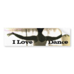 The Dancer, I Love   Dance Bumper Stickers