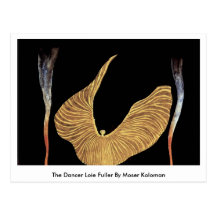 The Dancer Loie Fuller By Moser Koloman Post Cards