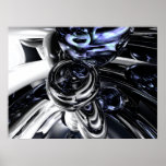The Darkside Abstract Poster