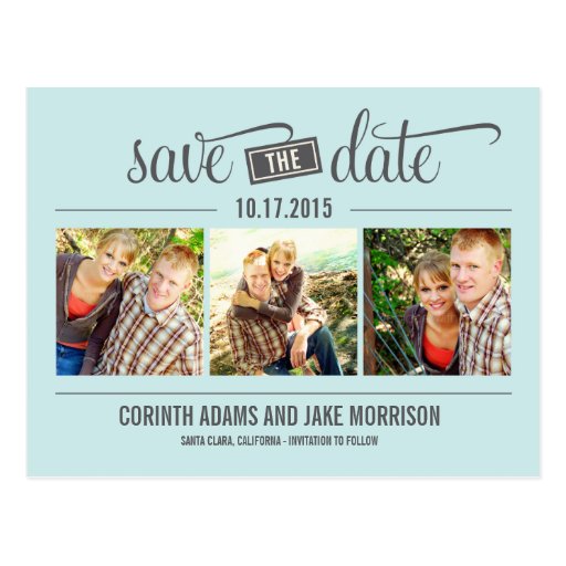"THE" Date - Save The Date Card Post Cards