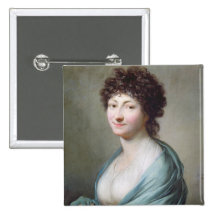 The Daughter: Portrait of Caroline Susanne Graff Pinback Button