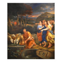 The Daughters of Jethro by Theophile Hamel 1838 Art Photo