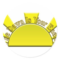 The Dawn Is Your Enemy Round Stickers
