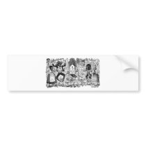 The Day of the Dead, Mexico. Circa early 1900's Bumper Sticker