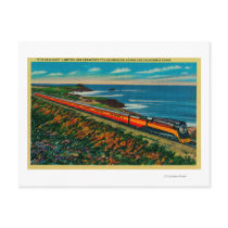 The Daylight Limited Train on California Post Cards