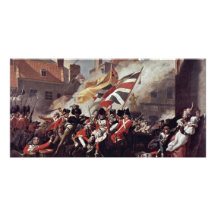 The Death Of Major Peirson By John Singleton Cople Picture Card