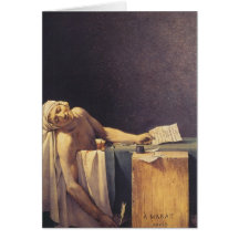 The Death of Marat Greeting Card