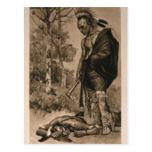 The Death of Pontiac by De Cost Smith Postcards