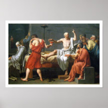 The Death of Socrates by  Jacques-Louis David Poster