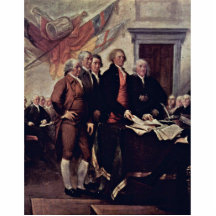 The Declaration Of Independence Detail By Trumbull Acrylic Cut Outs