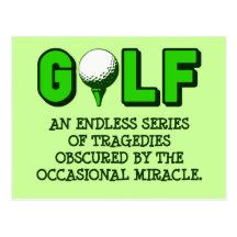 THE DEFINITION OF GOLF POSTCARDS