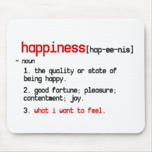 the definition of happiness mousepad