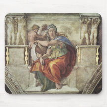The Delphic Sibyl - Fresco Sistine Chapel Mousepads