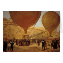 The Departure of Leon Michel Gambetta Greeting Card