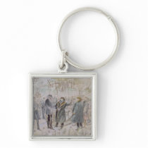 The Departure of Leon Michel Gambetta Key Chains