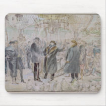 The Departure of Leon Michel Gambetta Mouse Pad