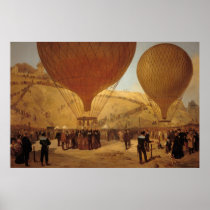 The Departure of Leon Michel Gambetta Print