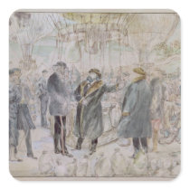 The Departure of Leon Michel Gambetta Sticker