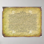 The Desiderata Poem by Max Ehrmann Print