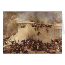 The Destruction Of The Temple Of Jerusalem Greeting Cards