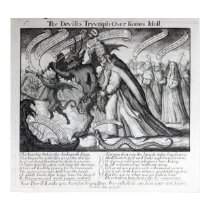 The Devil leading the Pope in Chains, 1680 posters