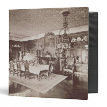 The Dining Room, Wickham Hall, Kent, 1897 binders