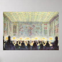 The dinner by Franz von Stuck Print