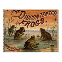 The discontented frogs 1895 post card