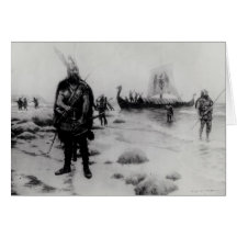 The Discovery of America by Leif Eriksson Greeting Card