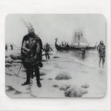 The Discovery of America by Leif Eriksson Mousepad