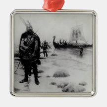 The Discovery of America by Leif Eriksson Christmas Tree Ornaments