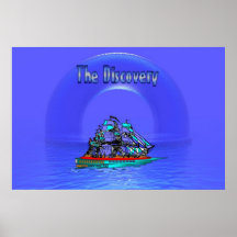 The Discovery Of The Blue pools. Print