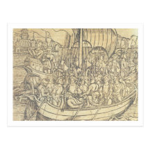 The Discovery of the New World by Chrisopher Colum Postcard