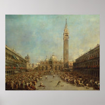 The Distribution of the Denarii to the Poor in San Poster