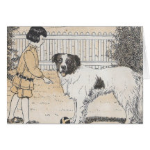 The Dog Has The Ball Greeting Card