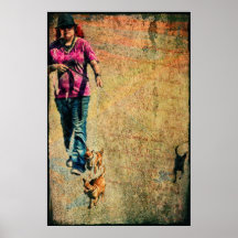 "The Dog Walker" Print