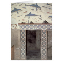 The Dolphin Frescoes in the Queen's Bathroom Greeting Cards
