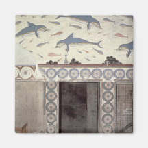 The Dolphin Frescoes in the Queen's Bathroom Fridge Magnets
