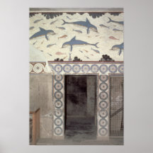 The Dolphin Frescoes in the Queen's Bathroom Posters