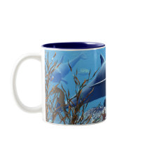 The Dolphins and The Treasure Chest Coffee Mugs