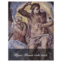 The Doomsday Fresco On The Altar Wall Of The Sisti Flyer