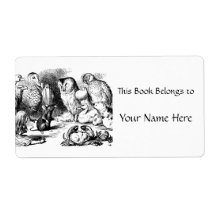 The Doormouse Tells Alice a Story Personalized Shipping Labels