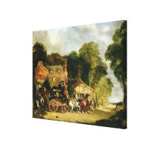The Dorking and London Royal Mail leaving the 'Mar canvas prints