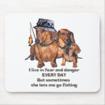 The Doxie Fisherman mousepads