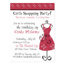 The Dress Invitation Postcards